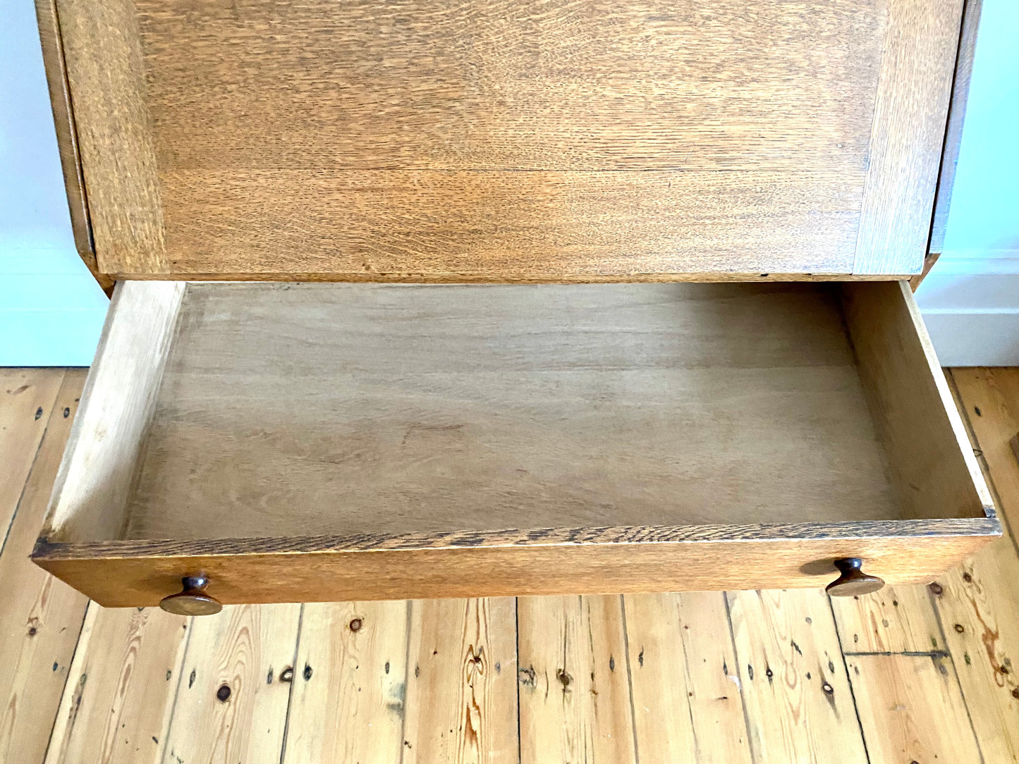 Vintage oak bureau