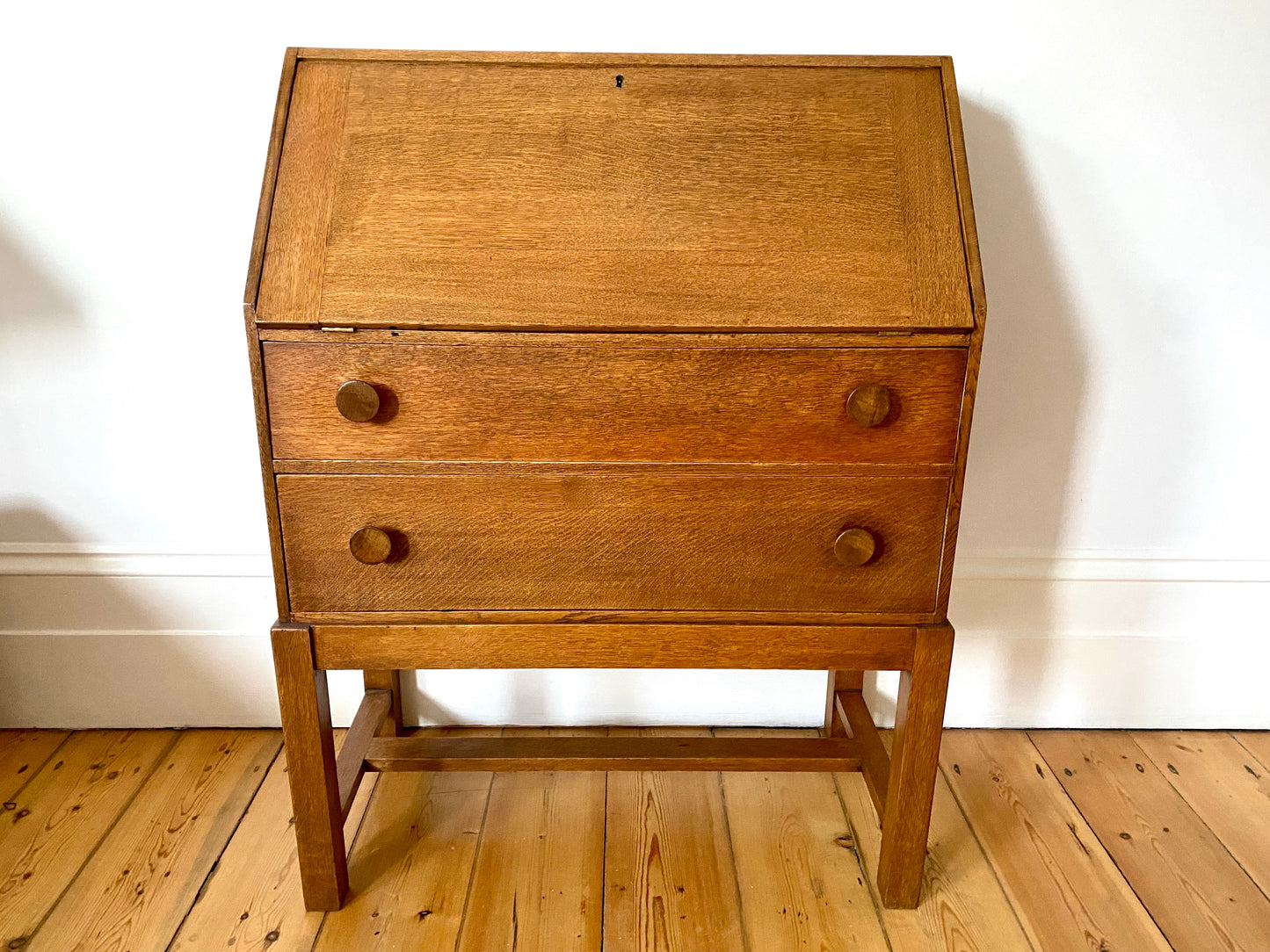 Vintage oak bureau