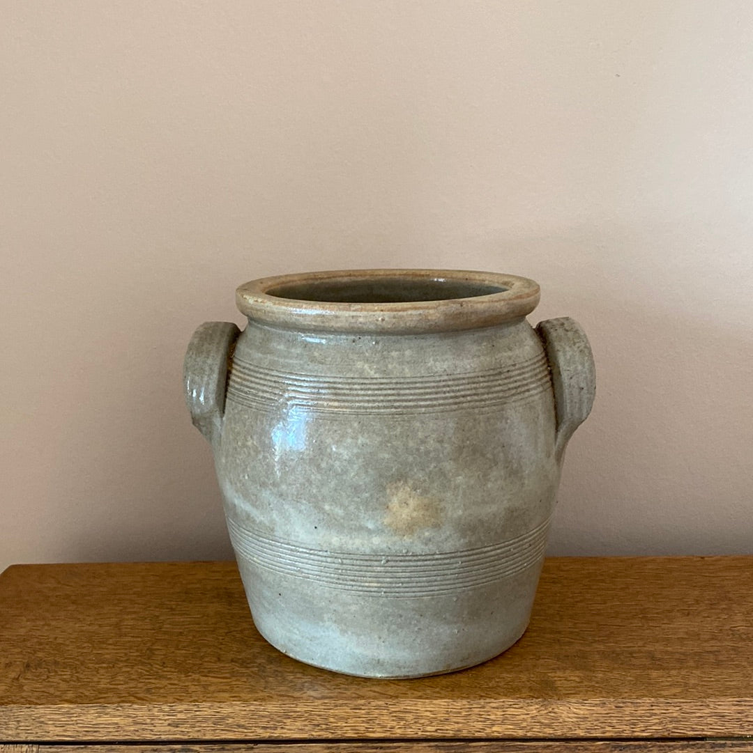 French stoneware confit pot