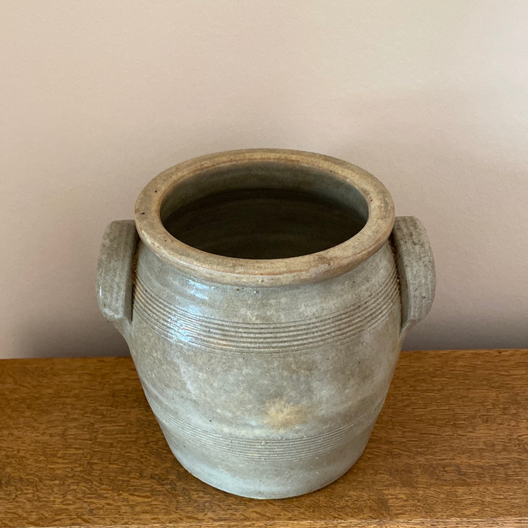 French stoneware confit pot